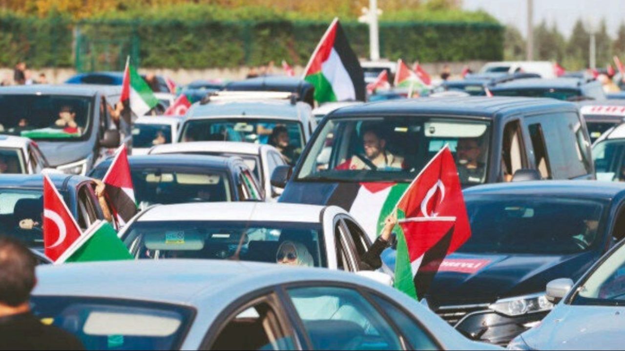 Filistin'e özgürlük için yola çıkan konvoy bugün Konya'ya ulaştı!