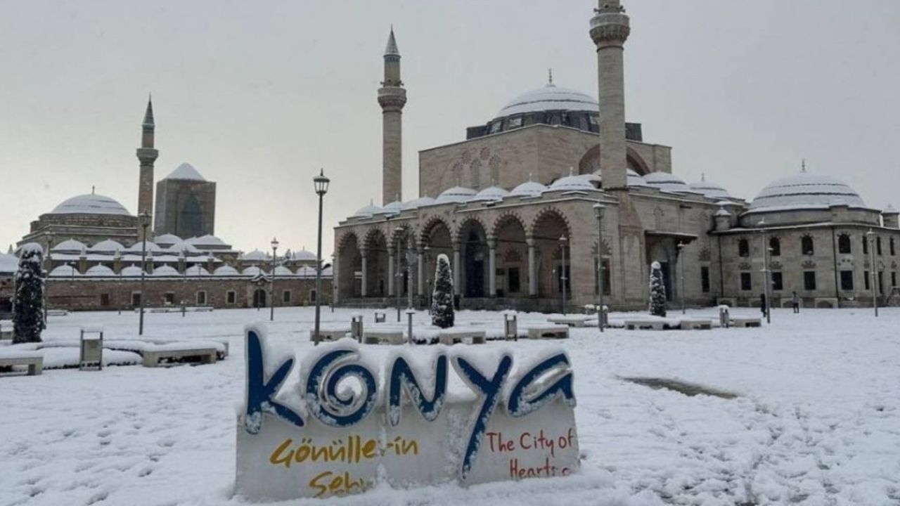 Konya'da hafta sonuna dikkat! Pazartesi günü kar geliyor..