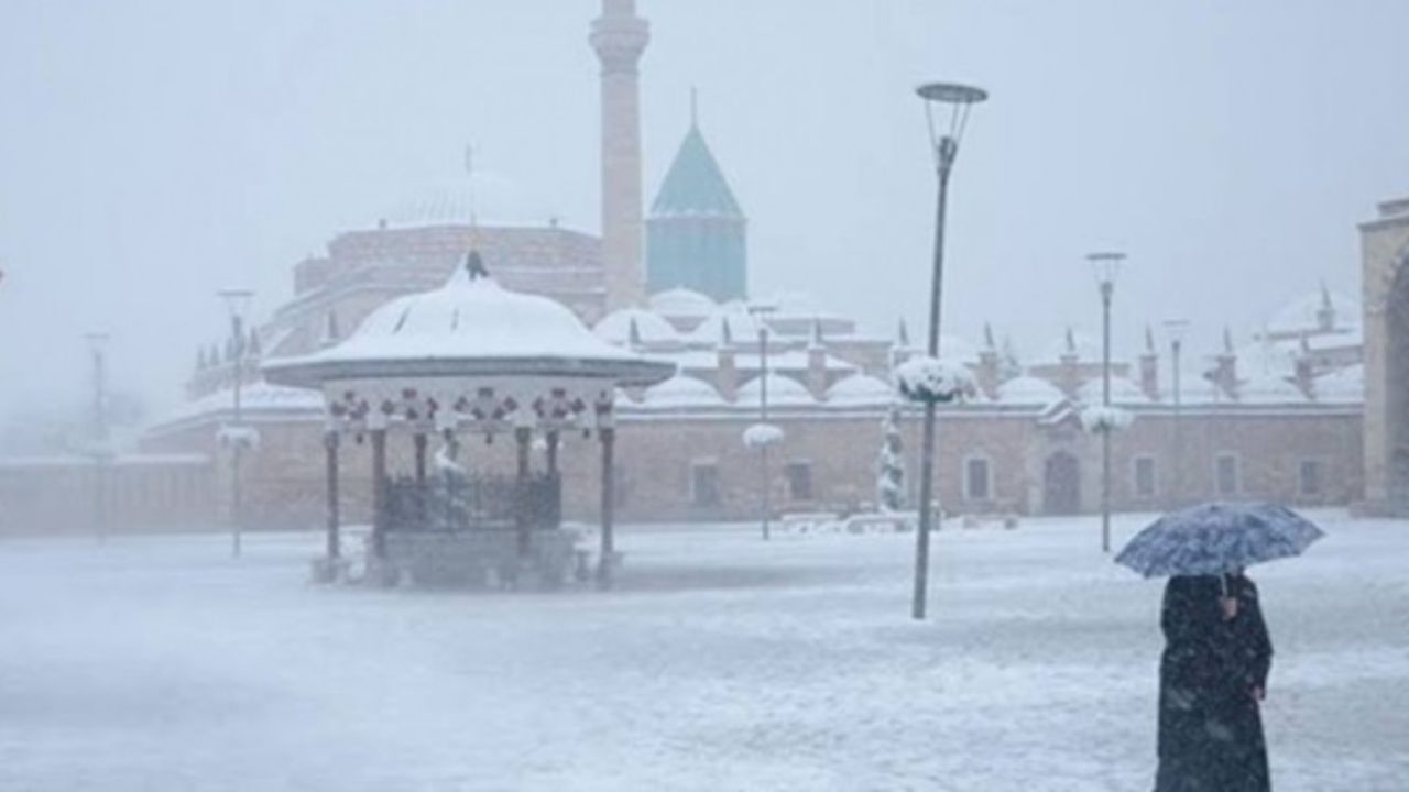 Meteoroloji'den Konya'ya kar yağışı uyarısı: 3 gün sürecek!