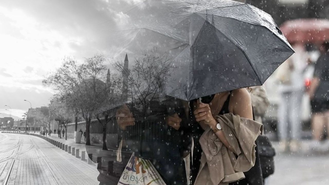 Konya'da hava durumu değişiyor: Yağmur ve soğuk hava birlikte gelecek!