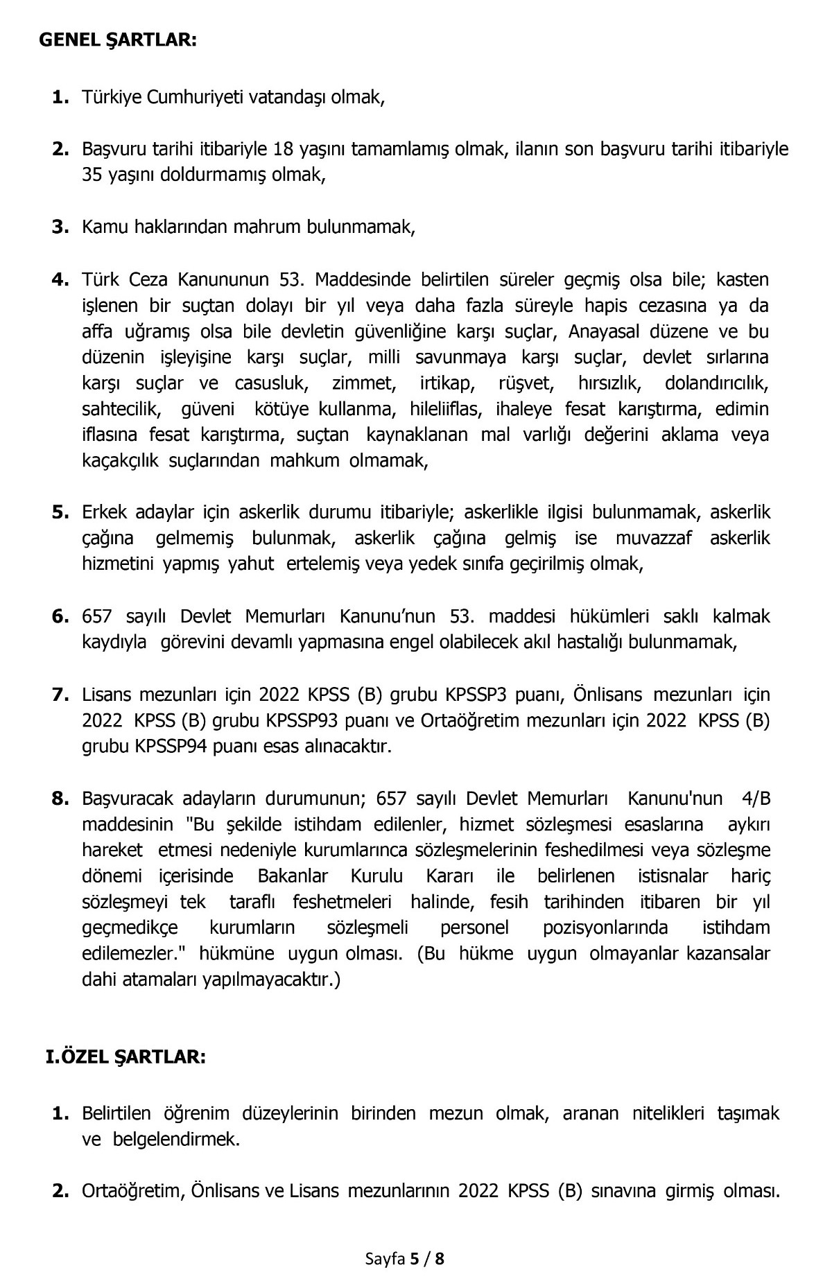 Konya Selçuk Üniversitesi 93 sözleşmeli personel alımı
