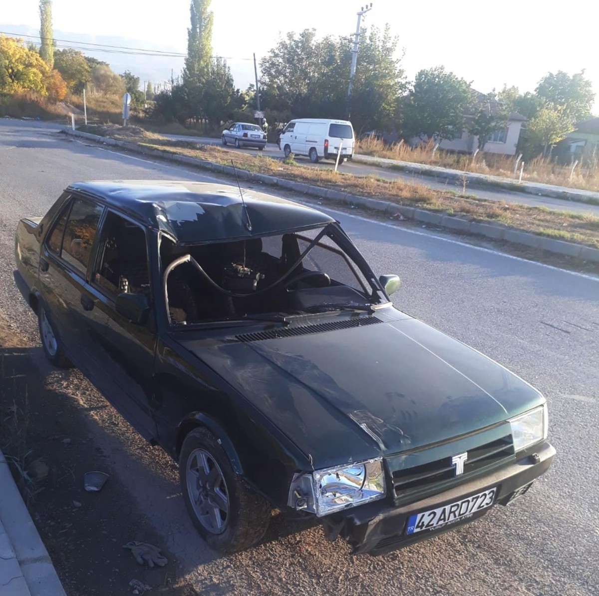 Konya'da otomobille çarpışan bisiklet sürücüsünden kötü haber