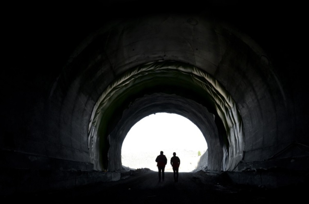 Konya yolundaki Alacabel Tüneli'nde sona gelindi