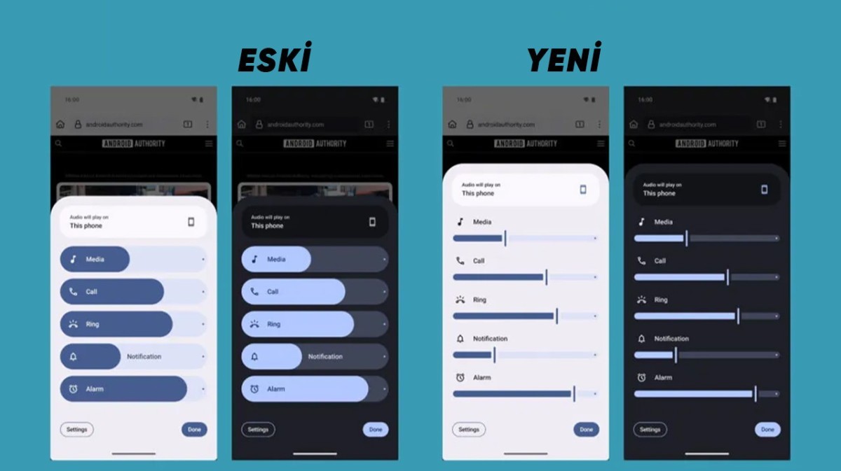Android 16 arayüzde değişikliğe gidiyor! Yeni görüntüler sızdırıldı..
